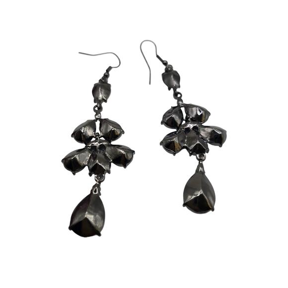 Pierced Earrings Green Rhinestones Dangle Drop Fashion Gift SKU 2771 - Picture 5 of 5